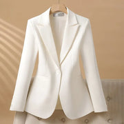 2026 New Spring Autumn Professional Jacket Women's Outerwear Chic Slim Long Sleeve High-End Office Blazer Tops