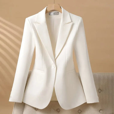 2026 New Spring Autumn Professional Jacket Women's Outerwear Chic Slim Long Sleeve High-End Office Blazer Tops