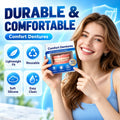 Full Mouth Dentures Set, Removable Upper and Lower False Teeth, Natural Looking Smile for Adults