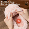 Winter Warm Slippers Women Men Fluffy Plush Home Shoes Cushion Midsole Anti-Slip Flexible Sole Thermal Indoor Bedroom Mules