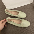 Women Ballet Flats Shallow Fashion Shallow Women Ballet Flats Dance Shoes Casual Female Soft Footwear Butterfly-Knot Ladies Flats Slip On Shoes
