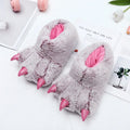 Winter Warm Soft Indoor Floor Slippers Couple Shoe Paw Funny Animal Christmas Monster Claw Plush Home Cotton Shoes for Men Women