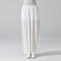 Summer Light Thin Woman Yoga High Waist Loose Solid Color Wide Leg Pants Outdoor Sport Fitness Gym Casual Breathable Long Pants