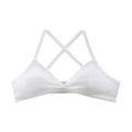 Comfort Lingerie Cotton Bras For Women Thin Style Unlined Bralette Sexy Deep V Triangle Cup Cross Beauty Back Bra бюстгальтер