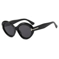 T-Design Oversized Round Sunglasses for Women, Retro Ins Style High-End Shades, UV Protection Sun Glasses for Street Shooting
