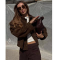 Women's New Jackets Women's Autumn Jackets 2026 New Fashion Big Pocket Elegant Women's Slim Warm Jackets Autumn Street Chic Young Student Coats
