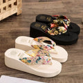 Women Flip Flops Summer Fashion Beach Platform Slippers Casual Outside Wedges Sandals Summer Women Shoes 2025