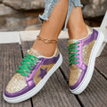 Womens Simple and Comfortable Shoes Stylish Flat Fall New Round Toe Lace-Up Non-Slip Platform Sneakers Casual Shoes