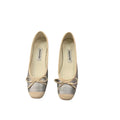 New Elegant Ballet Shoes Woman Classic Square Toe Bowtie Ballerina Flats Ladies Soft Loafers Comfortable Flat Shoes Ladies Shoes