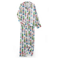 HEZIOWYUN Satin Silk Christmas Pajamas Set for Women Cute Santa Claus Pjs Button Up Shirt + Long Pants 2 Piece Xmas Jammies