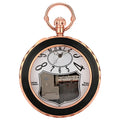 Novel Rose Gold Merry Christamas Musical Pocket Watch FOB Clock Quartz Movement Men Women Pendant Chain Watches Luminous Hands