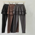 High-Waisted Quick-Drying A-Line Cake Skirt Tennis Sports Leggings Anti-Exposure Fitness Yoga Pants for Women