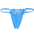 Personalized Thongs Panties with Name Customized Thong for Women Custom Sexy Lips Lace Tanga Lingerie Underwear Gift