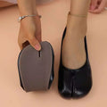 Women's Split-Toe Tabi Flats, Soft Leather Slip-On Ballet Shoes, Comfortable Casual Daily Wear Flat Shoes for Ladies 2026 New