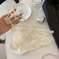 Women's Panties Cotton Bow Belt lace Underpants Female Lace Flower Pattern Underwear For Women Intimate