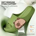 Cute Capybara Slippers Women Men 3.0CM Thick Sole Bathroom Shoes Soft EVA Non-Slip Shower Slides Indoor Home Casual Footwear