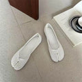 Women Mesh Tabi Split Toe Ballet Flats Summer Breathable Hollow Out Slip On Loafers Casual Comfor Pig's Foot Shoes Zapatos Mujer