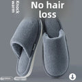 New Indoor Cotton Slippers Unisex Plush Home Shoes Anti-Slip Warm Silent for Men And Women Daily Casual Style Mat Slipper