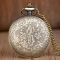 Quartz Pocket Watches Vintage Maple Leaf Pocket Watches Pendant Necklace Chain Fob Watches for Mens Womens