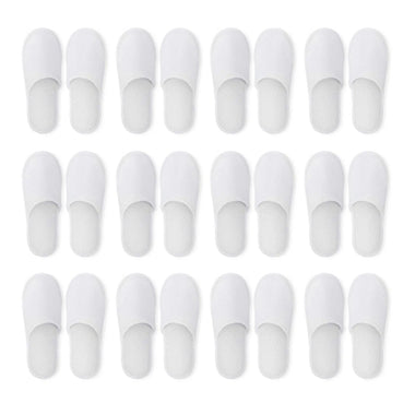 20/10/5/1pairs White Disposable Non Woven Slippers Travel Home Slippers for Women Men Business Portable Home Hotel Slippers