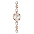 Versatile Rhinestone Quartz Watches Diamond Studded Watch Strap with Adjustable Bracelet Women Wristwatch Wrist Decoration Gift