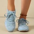 Fall 2026 New Sneaker Round Toe Lace-Up Super Soft Flats