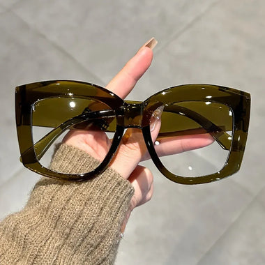 Oversized Square Sunglasses Women Men UV400 Protection Driving Shades Trendy All Match Fashion Sun Glasses for Outdoor Travel