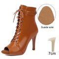 Women Shoes Dance DKZSYIM Woman Latin Dance Shoes Leather Party Tango Dance Booties for Women Salsa Dance Heels Ballroom Shoes Sexy Stilettos
