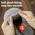 Winter Warm Slippers Women Men Thick Plush Platform EVA Shoes Silent Non-Slip Outdoor Indoor House Slides Cozy Bedroom Mules