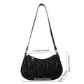 Casual Sequin Shoulder Bag Lightweight Large Capacity Chain Crossbody Bag Solid Color Female Handbag For Evening Party