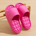 Fashion Women's Slippers Summer Indoor Solid Color Thick Soft Bottom Non-slip Cotton Home Leisure Shoes Couple