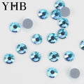 Shoes YHB Rhinestones For YHB High Quality Color Crystal AB Flatback Hotfix Rhinestones For Shoes Bags Fabric Garment Decoration DiY Jewelry Accessories