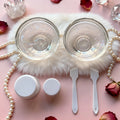 6-Piece Glass Face Mask Bowl Set, DIY Facial Mask Mixing Kit with Brush & Spoon, Home Skincare Beauty Tools Gift