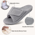 Women Slippers Comwarm Adjustable Fur Women Slippers Fashion Fluffy Women House Slippers Orthopedic Open Toe Women Cotton Shoes Arch Support