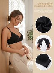 Hot selling women's sexy black bra with steel ring gathering push up Lingerie MR2629