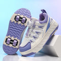 Girls Roller Skates Four-wheel Detachable Roller Shoes Children Outdoor Sports Wear-resistant Entertainment Wheel Shoes for Kids