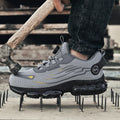 Men's Military Tactical Boots Army Boots Men Side Zipper Military Boots Men Anti-Slip Ankle Boots Work Safety Shoes Hiking Shoe