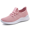 Women's Shoes Ladies Outdoor Casual Sneakers Breathable Knit Upper Lightweight Comfortable Anti Slip Soft Walking Shoes