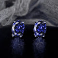 New Oval Cubic Zirconia Stud Earrings for Women White/Pink/Yellow CZ Minimalist Gift Simple Elegant  Trendy Jewelry