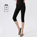 Women's Bare Feel High Waist Butt Lifting Yoga Leggings Stretchy Seven Eighths Tight Fitness Running Training Workout Pants
