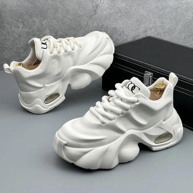 Sneakers Platform Sole Plus Size Men'S 2026 New Dad Sneakers Thick Platform Sole Fashion Versatile Casual Athletic Shoes Trendy Comfortable Daily Shoes
