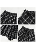 CHIC VEN New Women Skirts Loose Casual Retro High Waisted Office Ladies A-line Plaid Sanded Mid Length Skirt Spring Autumn 2026