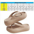 Height-increasing Platform Slippers 5CM EVA Soft Sole Beach Sandals Non-slip Lightweight Women's Flip Flops Everyday Outfits