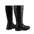 2025 Fashion Women  High boots Round Toe Thick Heels  Zipper Belt Buckle Plus Size 46 47 48 Leisure Daily Shoes riding boots