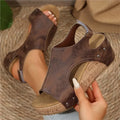 2025 Sandals Shoes Women Summer Soft Women Shoe Slides Women's Sandals Wedge Shoes Woman Platform Heels Slippers Women Footwear