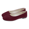 Women'S Flat Shoes Suede Shallow Mouth Women'S Single Shoes Comfortable Flat Casual Shoes Solid Color Daily Commuting Shopping