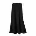 Solid Color Satin Skirt Slim Fit Acetic Acid Satin High Waisted Skirt Flowy Fabric Hip Hugging Design Midi Skirt Spring Summer