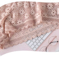 Lace Lingerie Set Cross Shoulder Strap Without Steel Ring Bra Women's Comfortable Support Underwear Fashionable Gathering Design