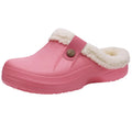 Women Slippers Waterproof Winter Kidmi Classic Fur Shoes For Men Women Lined Clogs Waterproof Shoes Winter Fuzzy Slippers for Women Men Indoor and Outdoor Shoes