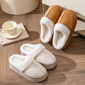 2026 Trend Flufy Fur Mules Slippers for Women Comfortable Thick Bottom Wam Plush Indoor Slippers Women Furry Winter House Shoes